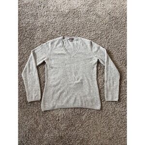 Charter Club Luxury Cashmere Gray Sweater Size Small Lightweight